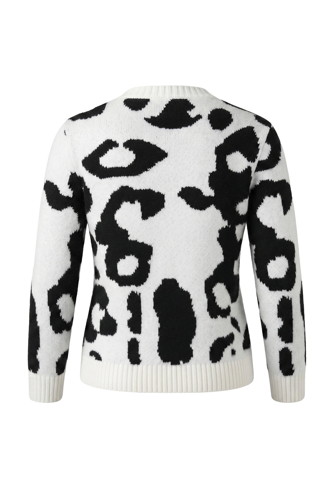 Cardigan bianco-nero per neonata