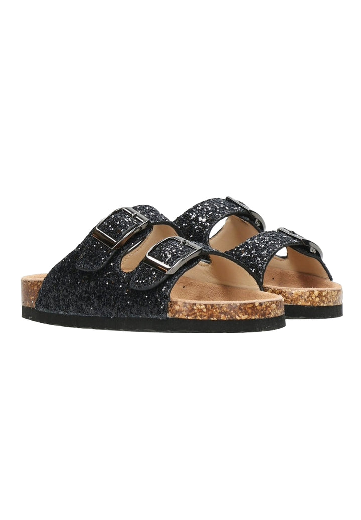 Sandali glitter neri per bambina
