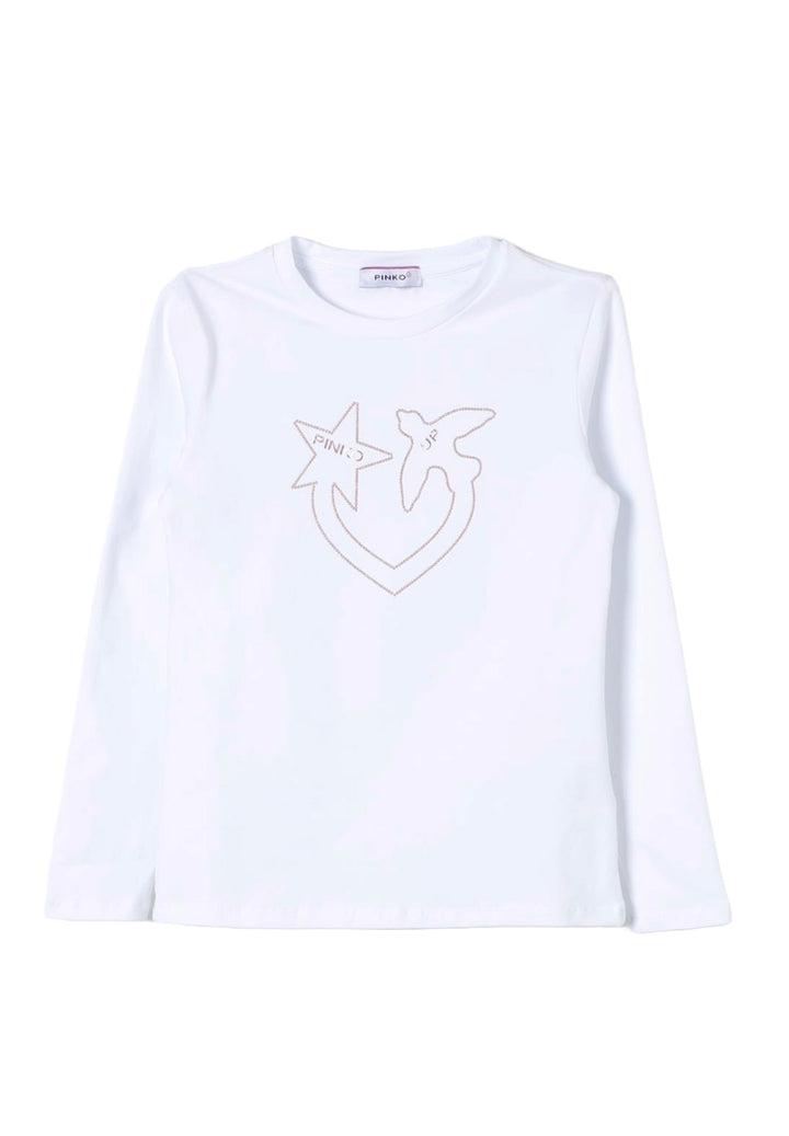 T-shirt bianca per bambina