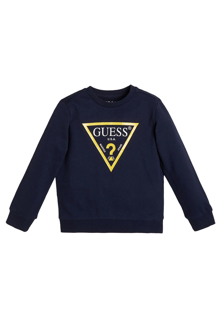 Blue crewneck sweatshirt for boy