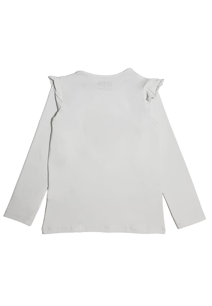 T-shirt bianca per bambina