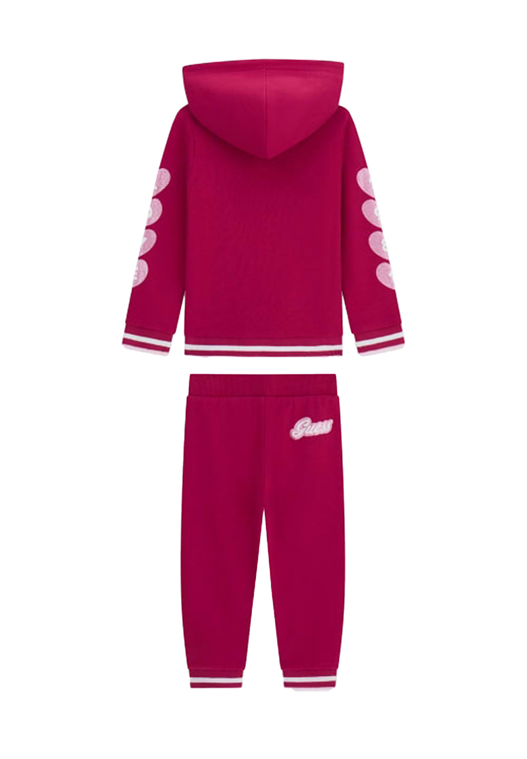Completo felpa fuxia per bambina