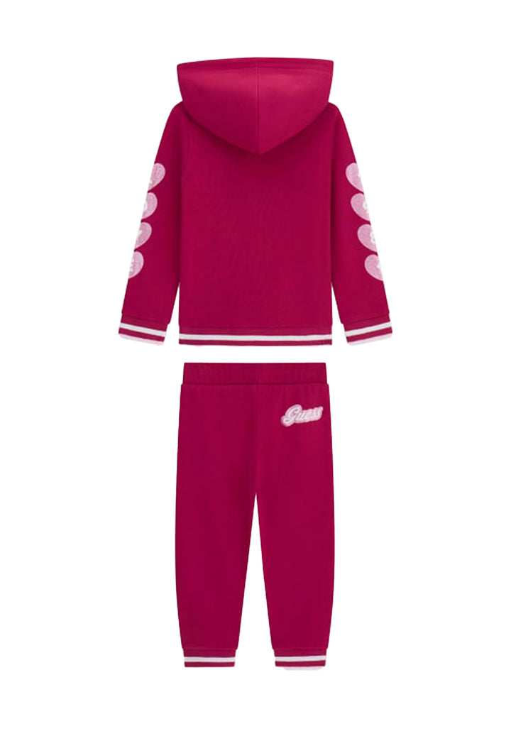 Completo felpa fuxia per bambina