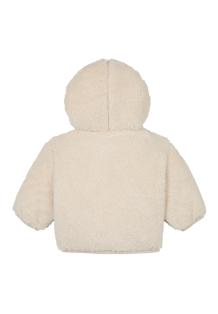 Giubbotto teddy crema per bambina