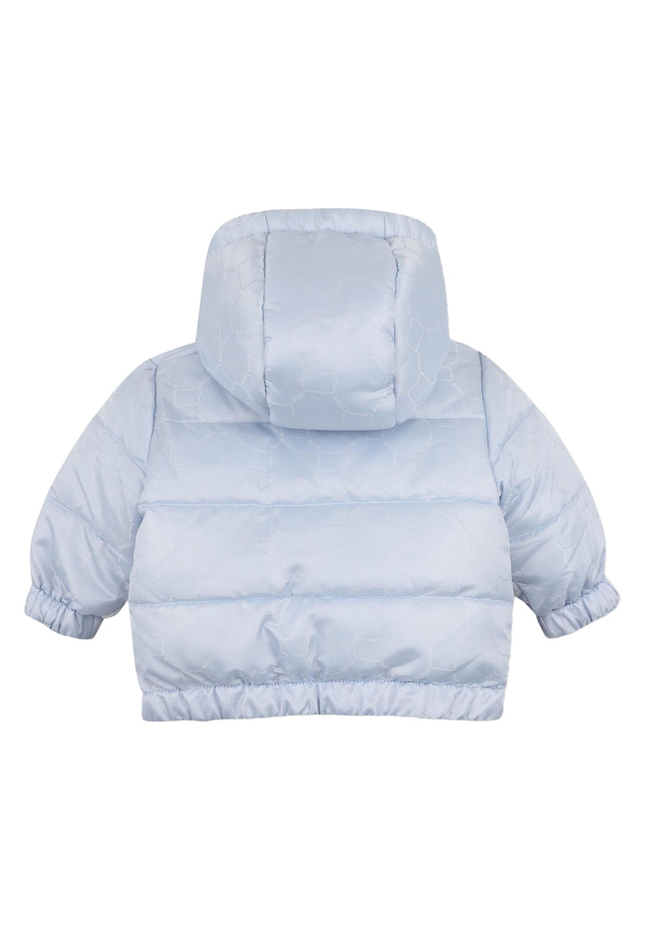 Giubbotto reversibile celeste-blu navy per neonato