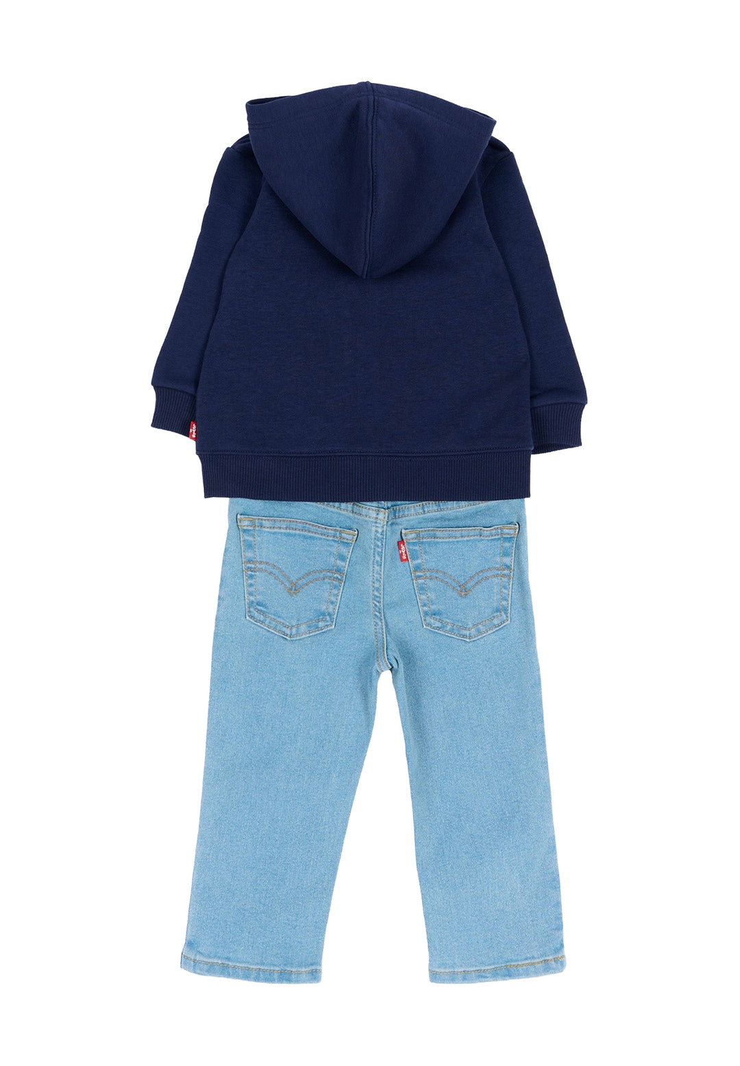 Completo 3 pezzi blu per neonato