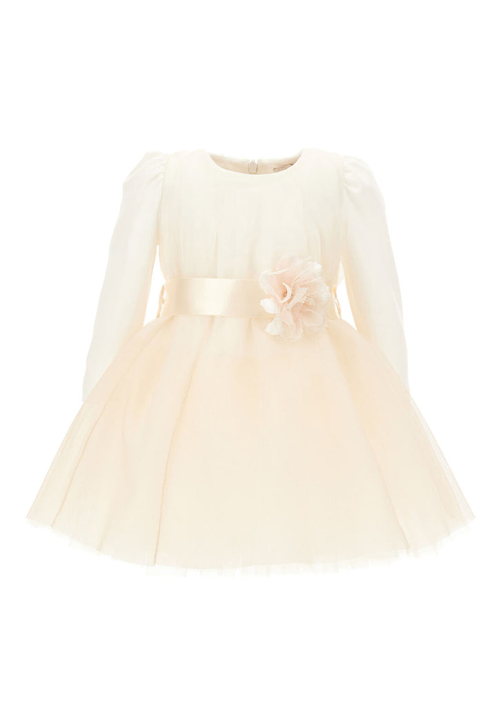 Vestito tulle panna per neonata