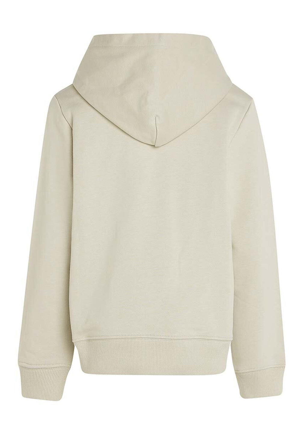 Sweat-shirt unisexe beige à col rond