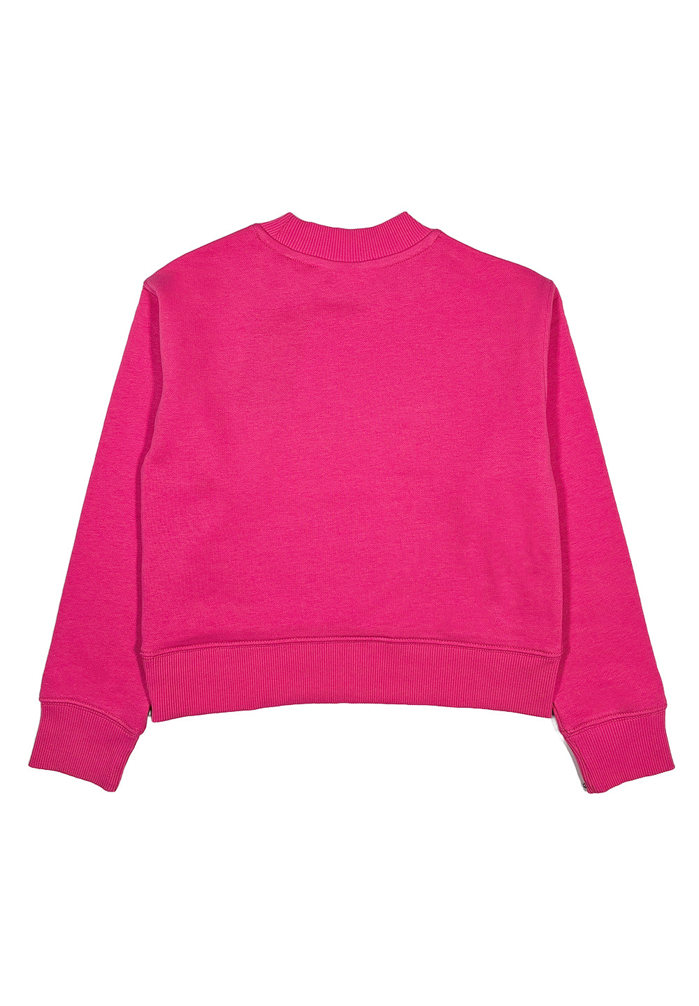 Pink crewneck sweatshirt for girls