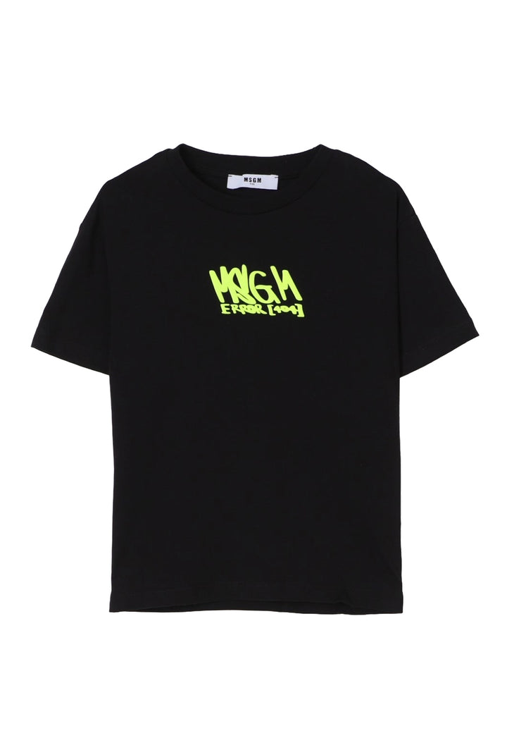 T-shirt nera per bambino