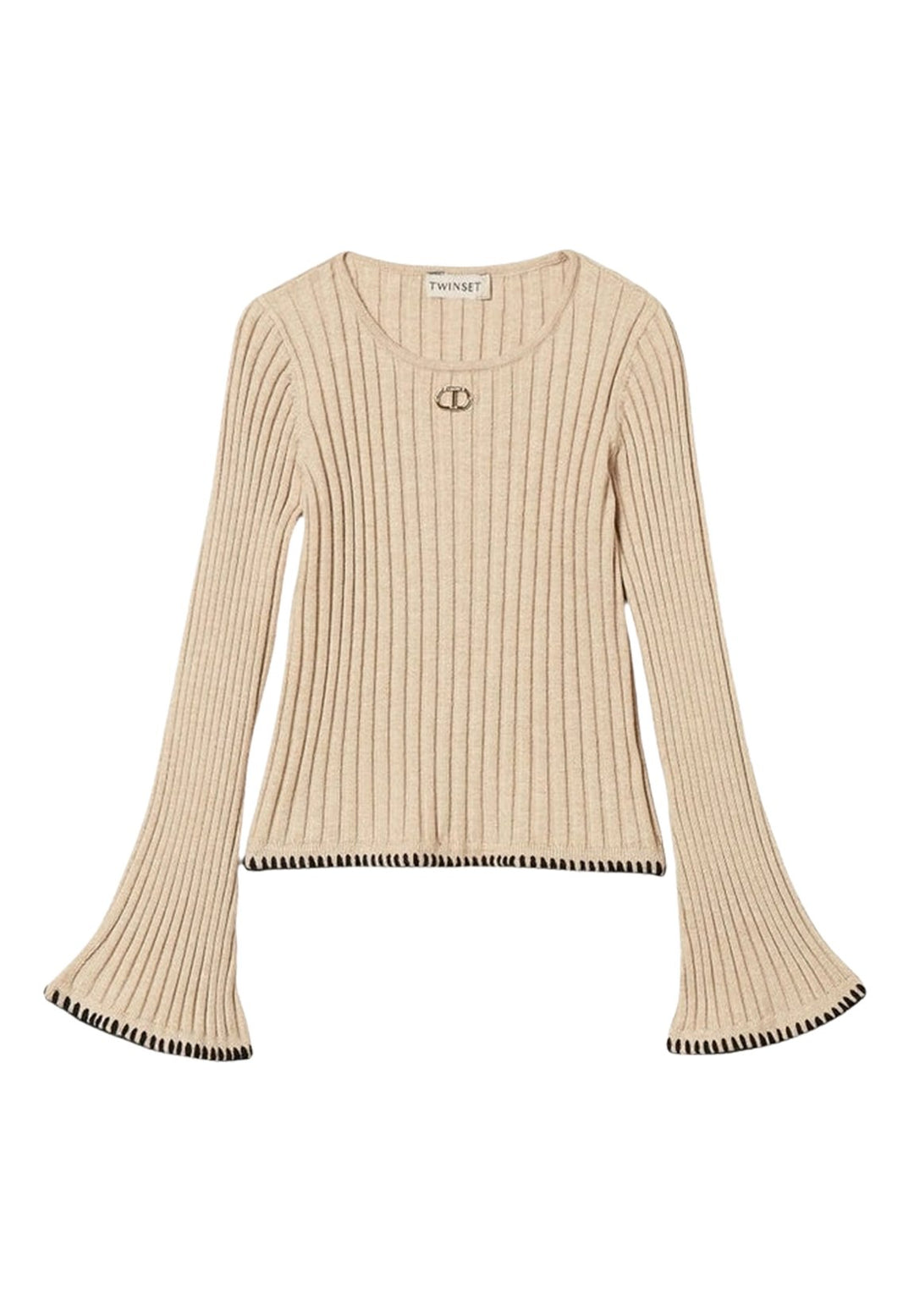 Maglione beige per bambina