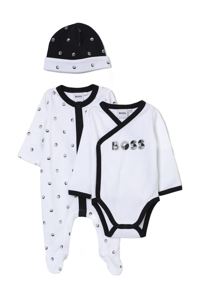 Set tutina 3 pz bianco per neonato