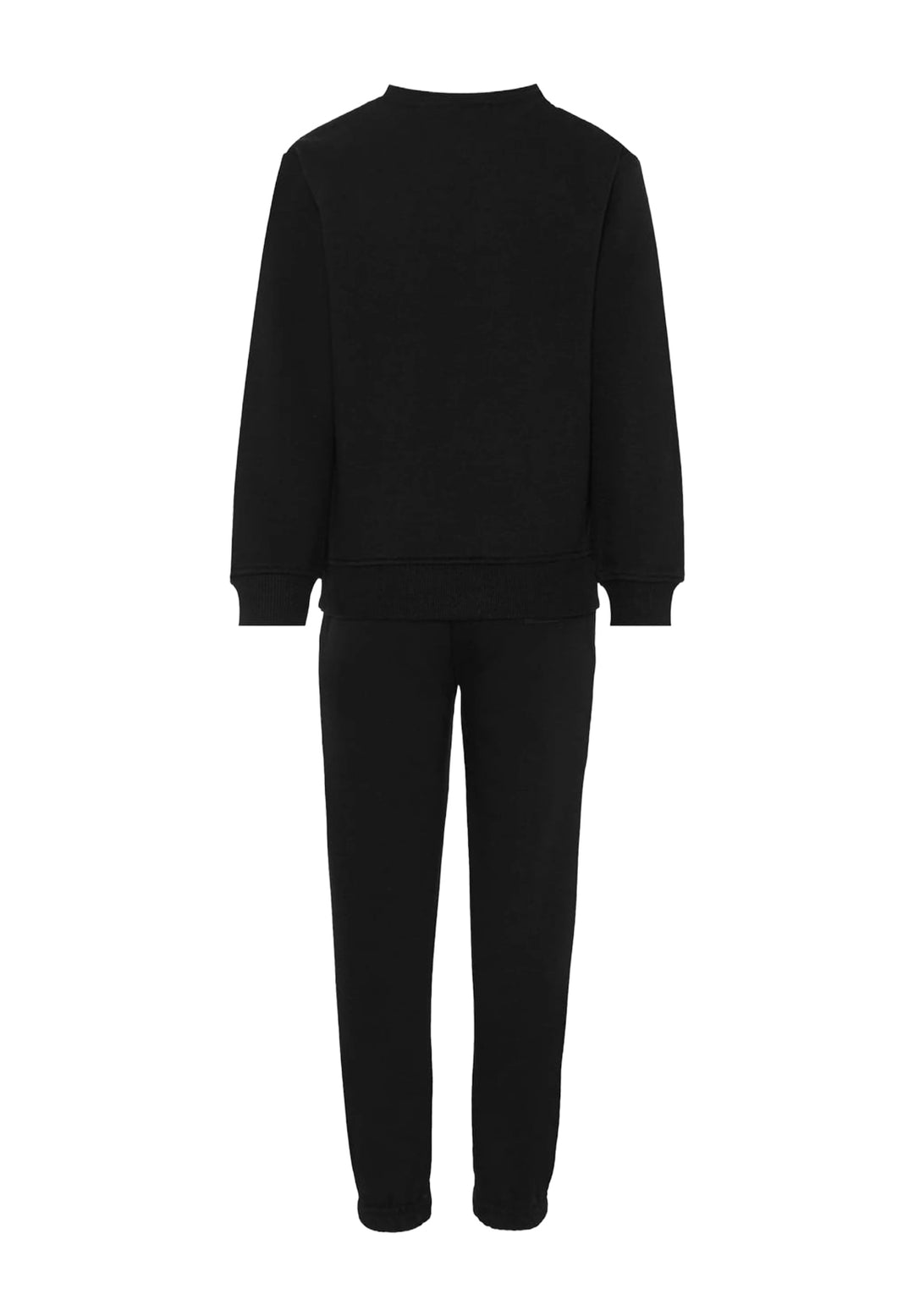 Completo felpa nero per bambino