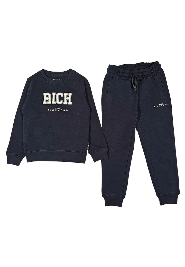 Completo felpa blu navy per bambino