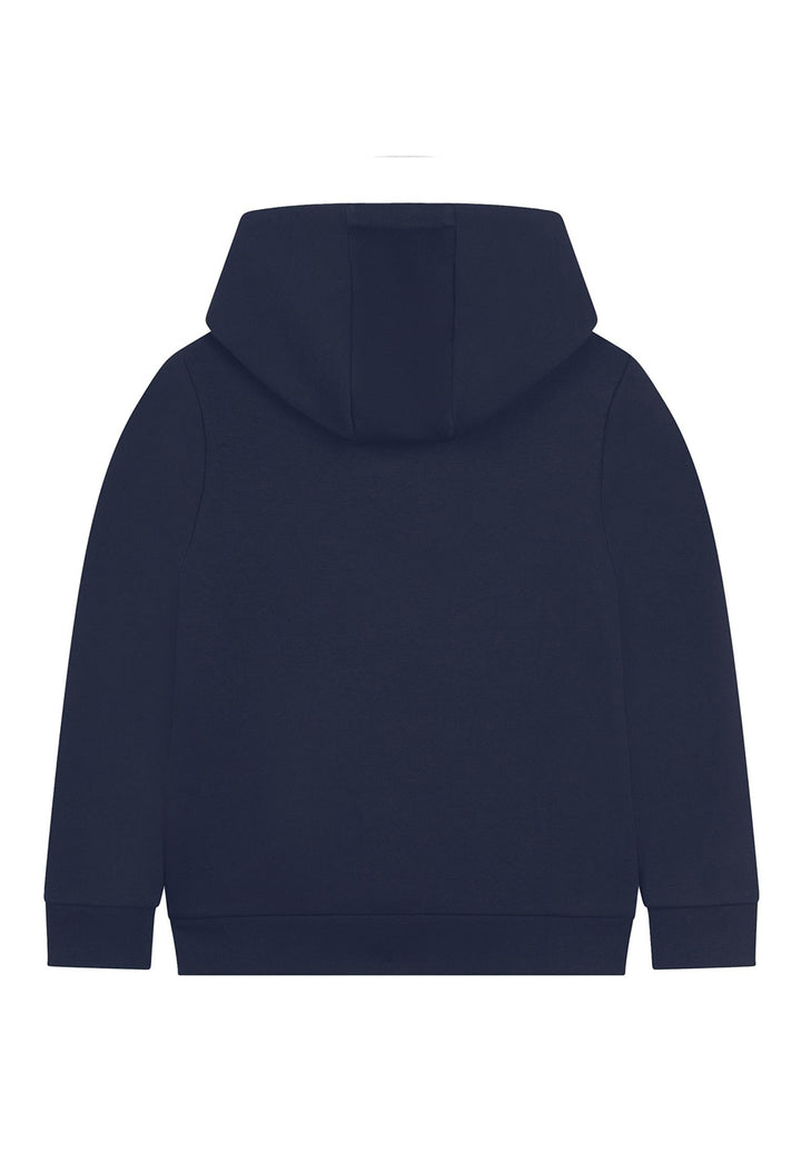 Felpa cappuccio blu navy per bambino