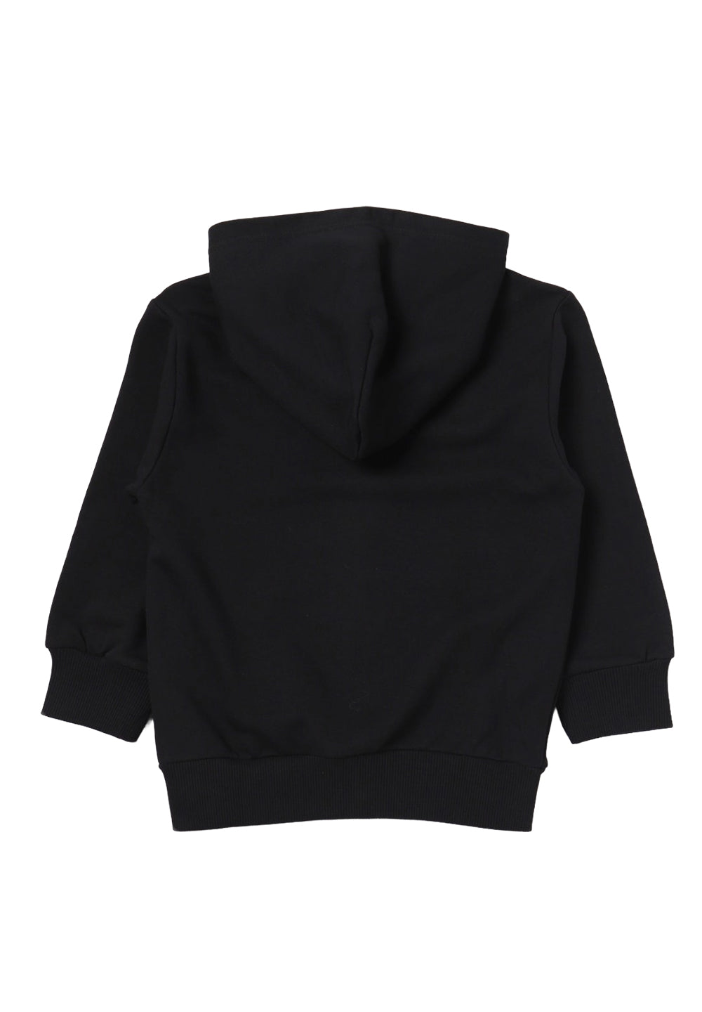 Felpa zip nera per bambino