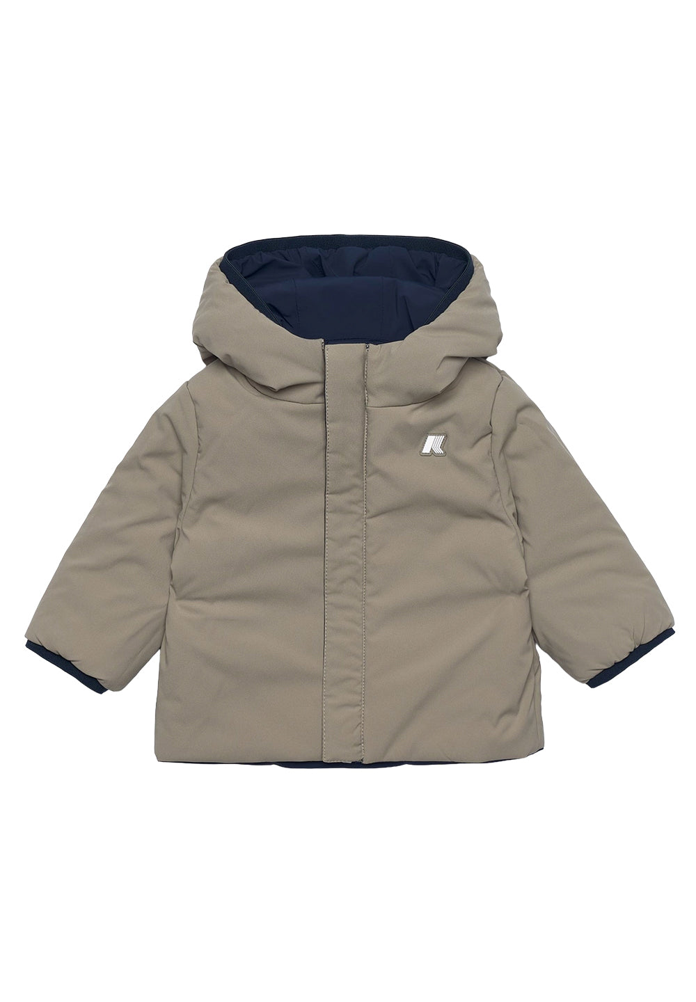 Gilet réversible bleu-vert pour nouveau-nés