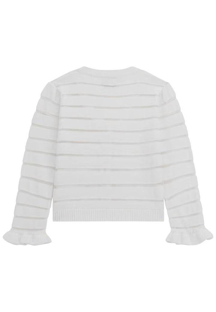 Cardigan bianco per neonata