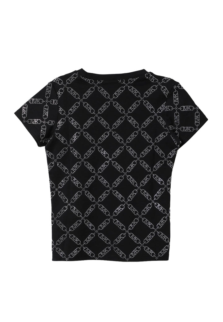 T-shirt nera per bambina