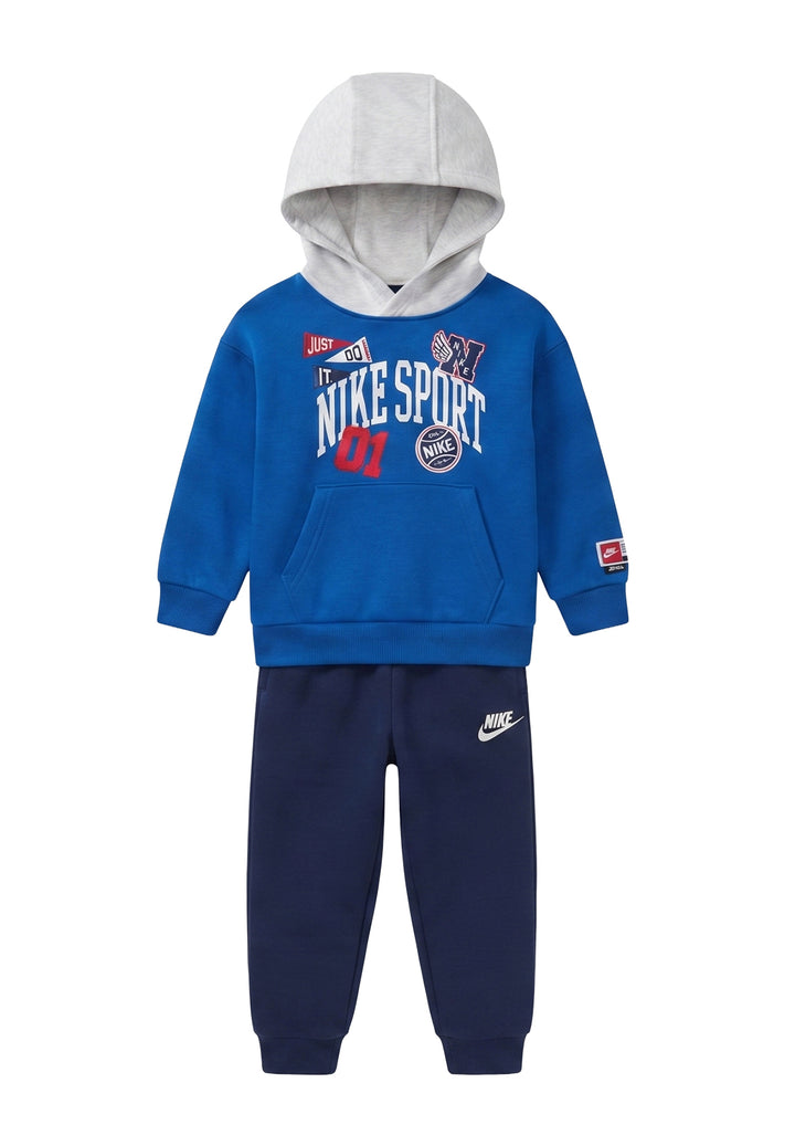 Completo felpa blu per bambino