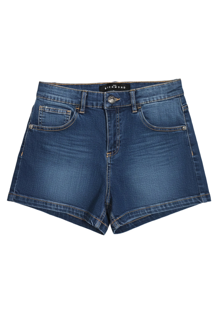 Short en jean bleu pour fille