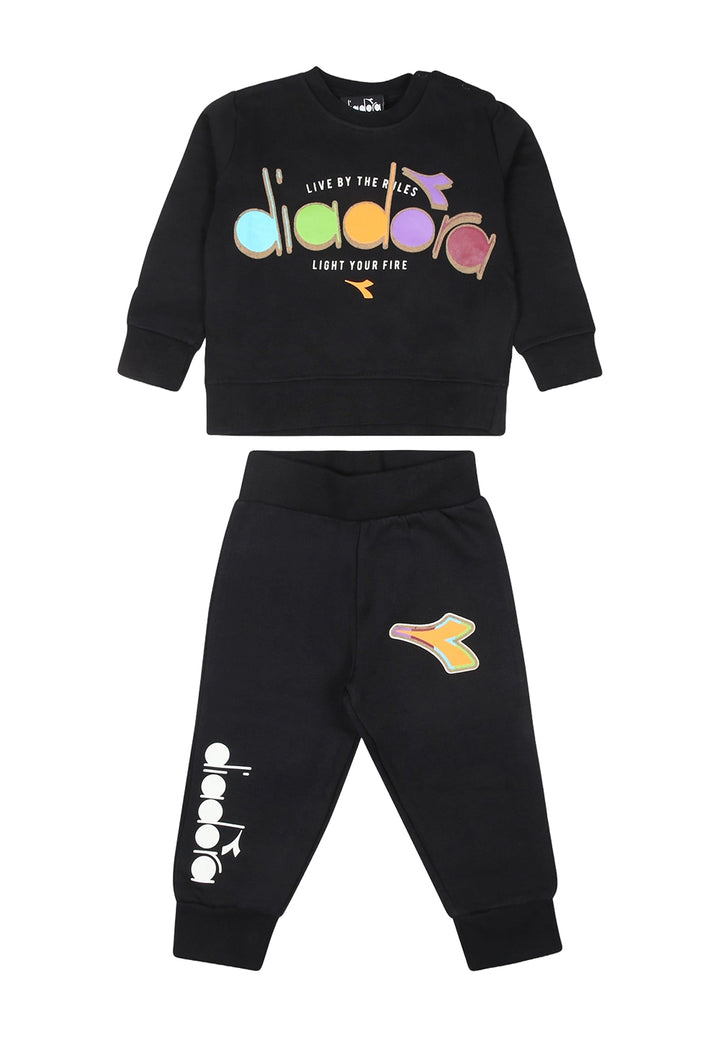 Black sweatshirt set for boy