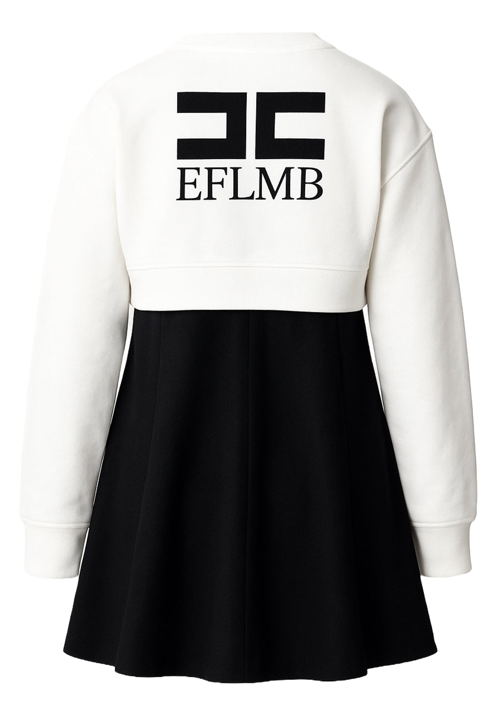 Vestito 2 pezzi nero-bianco per bambina