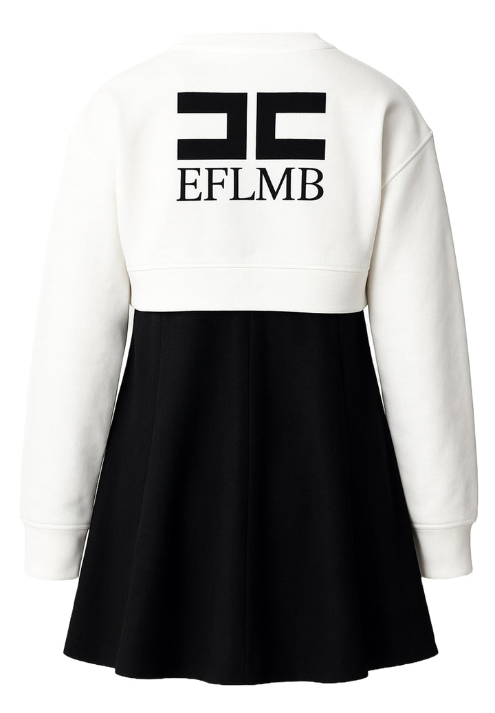 Vestito 2 pezzi nero-bianco per bambina