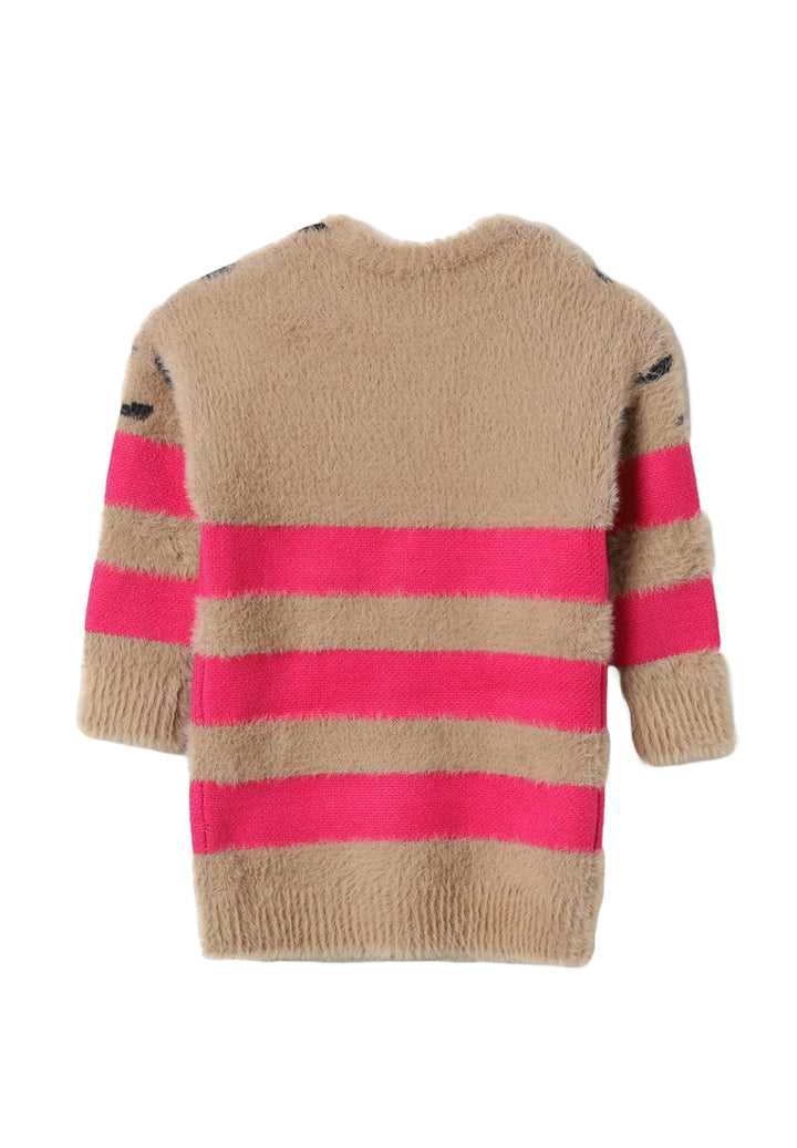 Vestito maglia multicolor per neonata