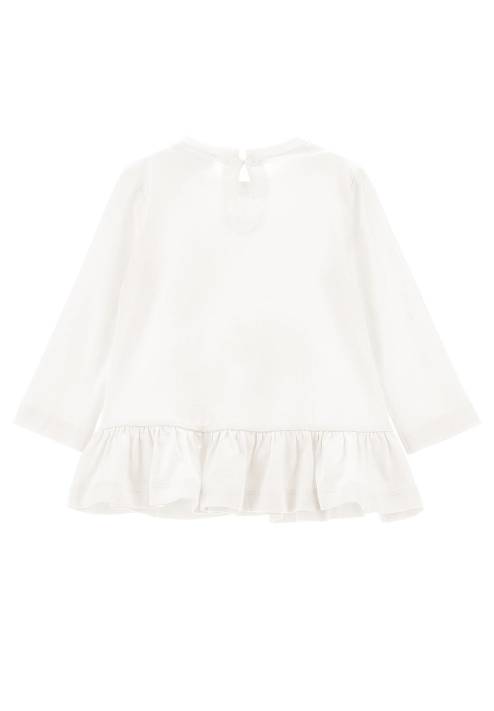 T-shirt panna per neonata