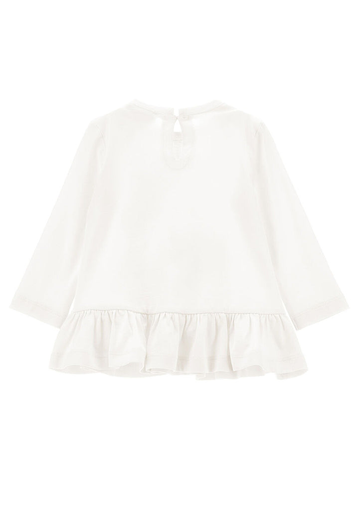 T-shirt panna per neonata