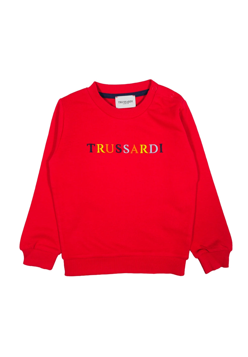 Felpa girocollo rossa per bambino - Primamoda kids