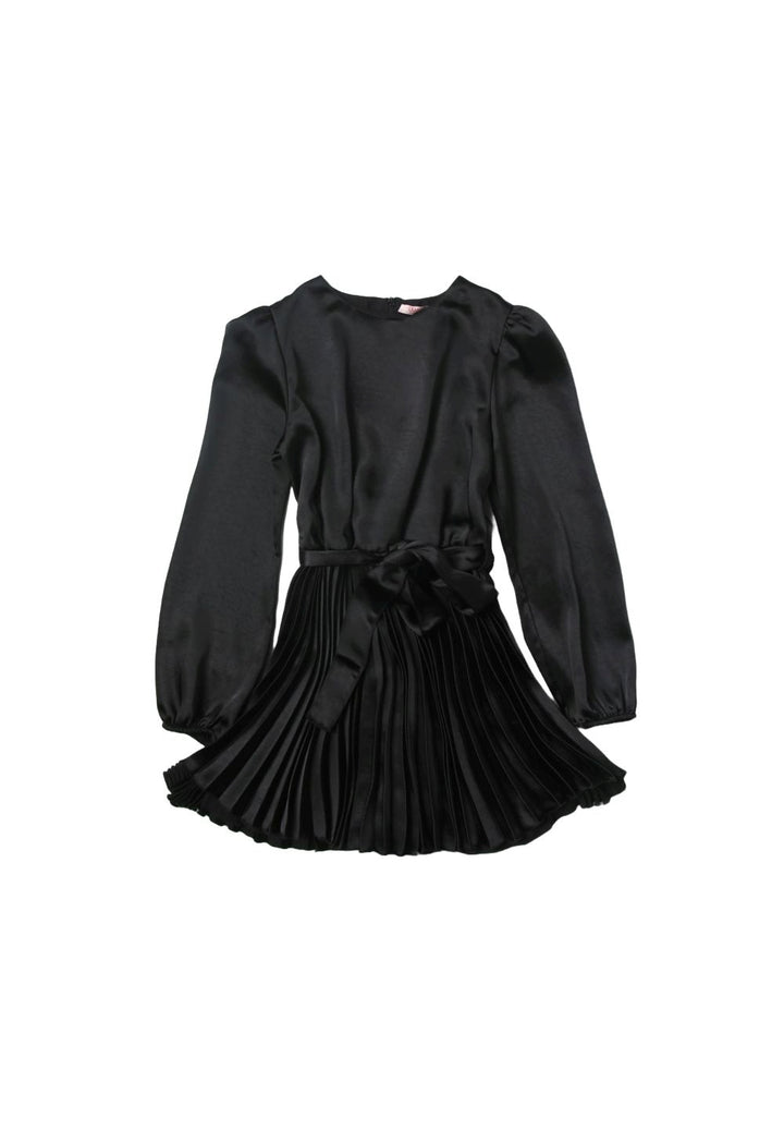 Vestito ecopelle nero per bambina - Primamoda kids
