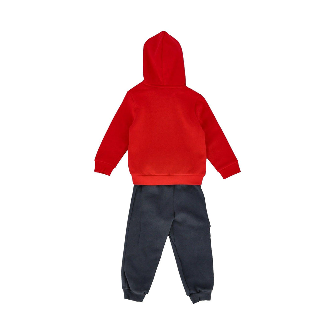 Completo felpa rosso-grigio per neonato - Primamoda kids