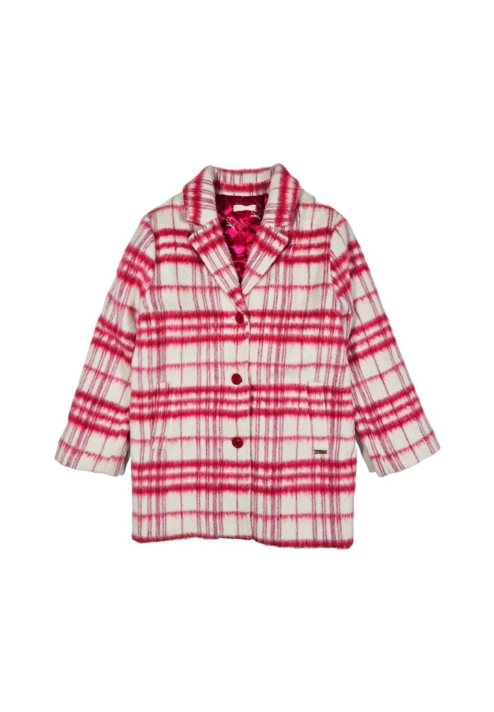 Cappotto bianco-fuxia per bambina - Primamoda kids