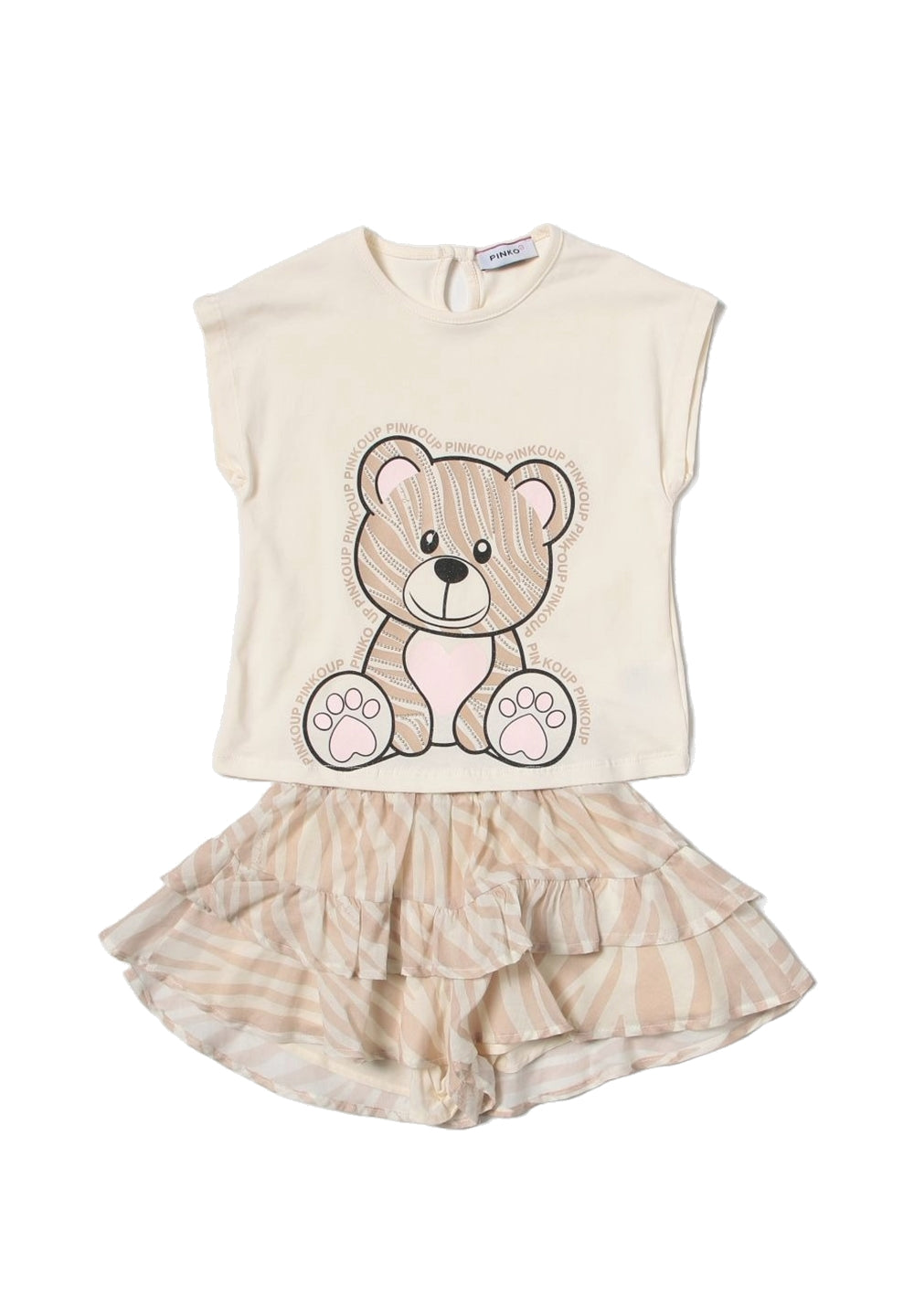 Completo beige per bambina - Primamoda kids