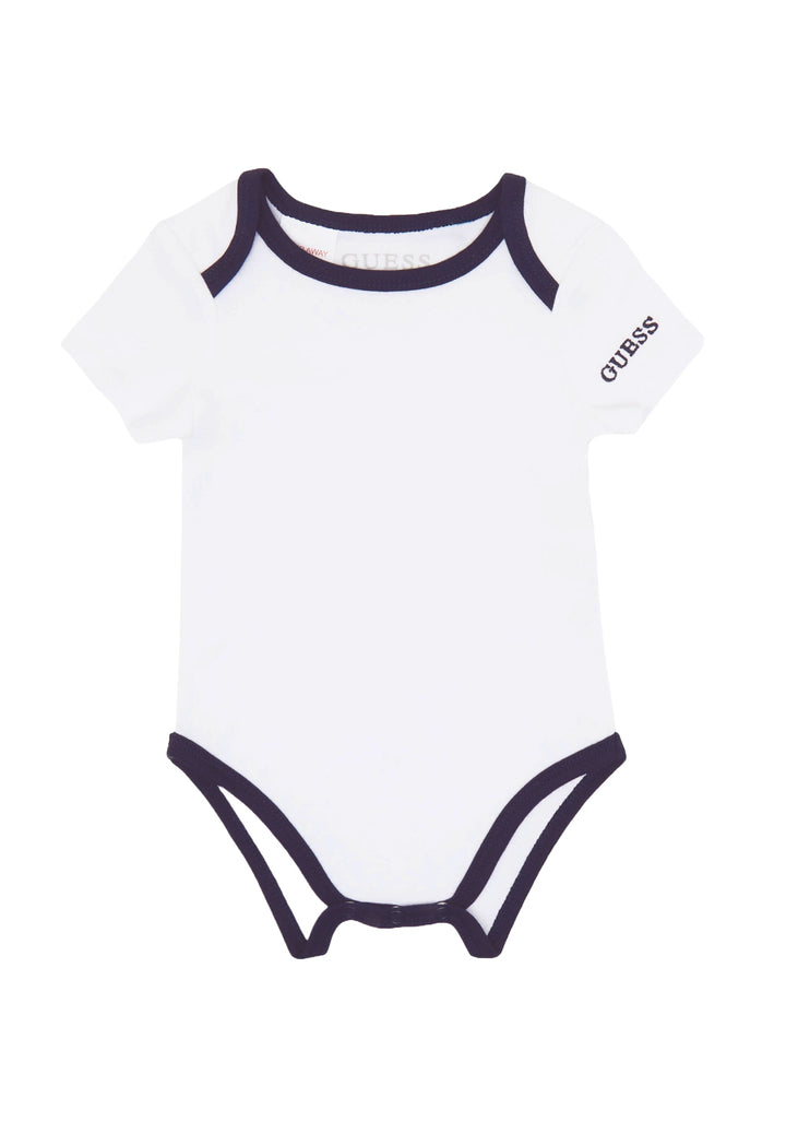 Completo salopette blu bianco per neonato - Primamoda kids