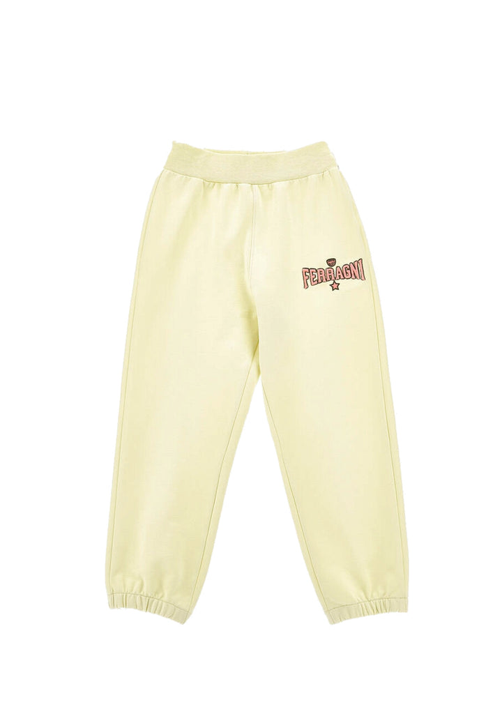 Pantalone felpa giallo per bambina - Primamoda kids