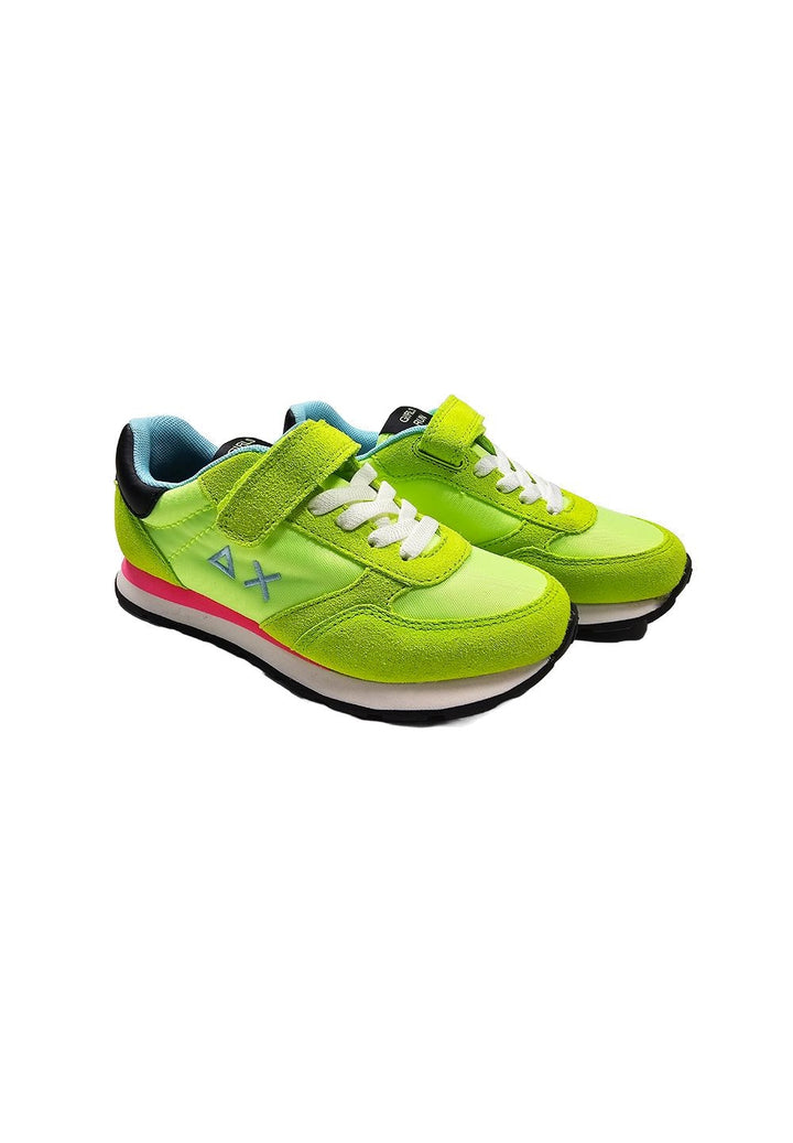 Fluorescent yellow shoes for girls