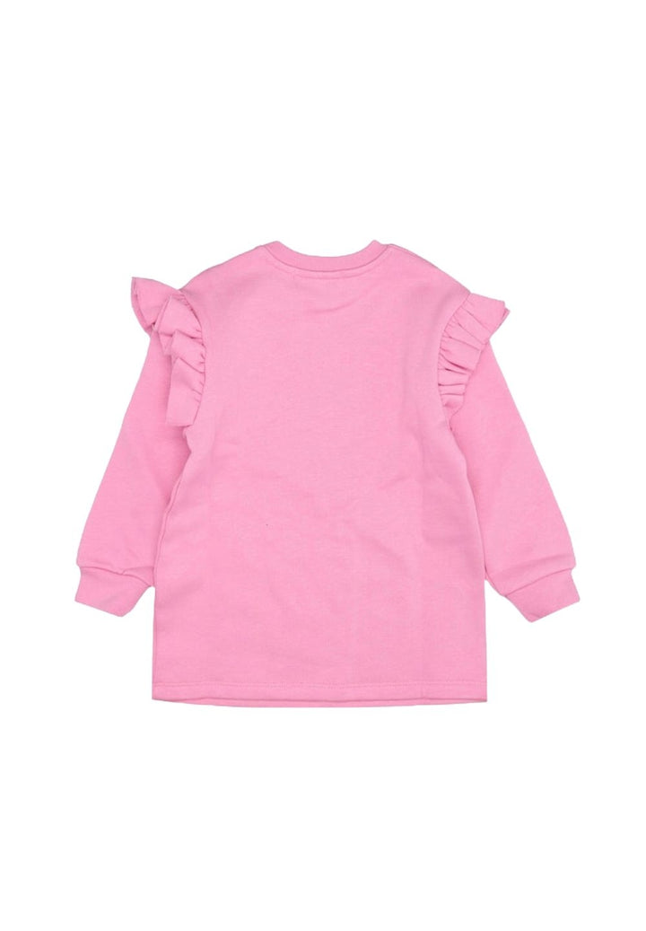 Vestito felpa rosa per bambina - Primamoda kids