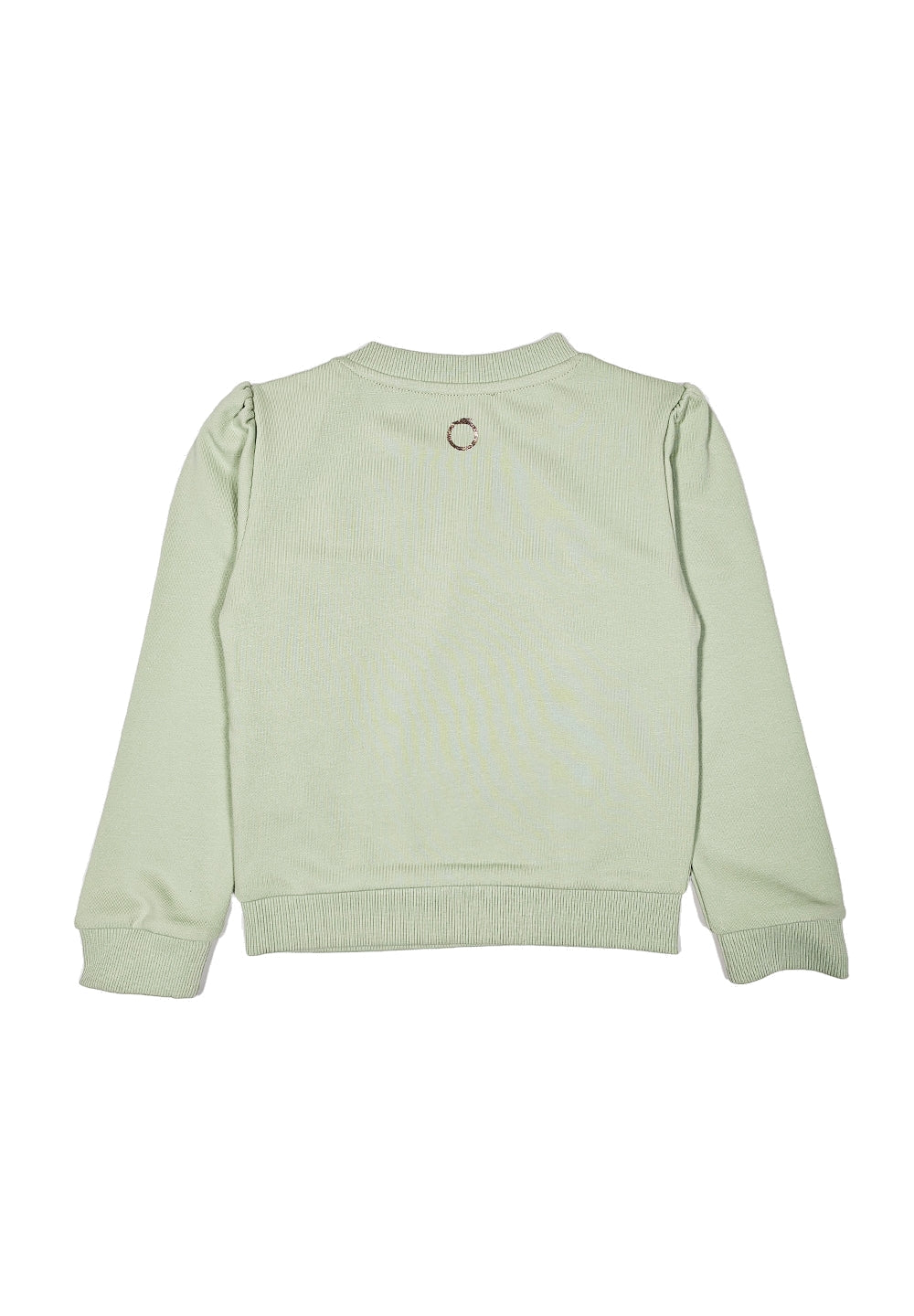 Felpa girocollo verde per bambina - Primamoda kids