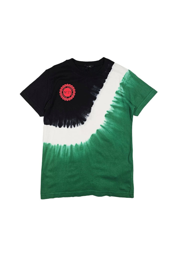 T-shirt nero-verde per bambino - Primamoda kids