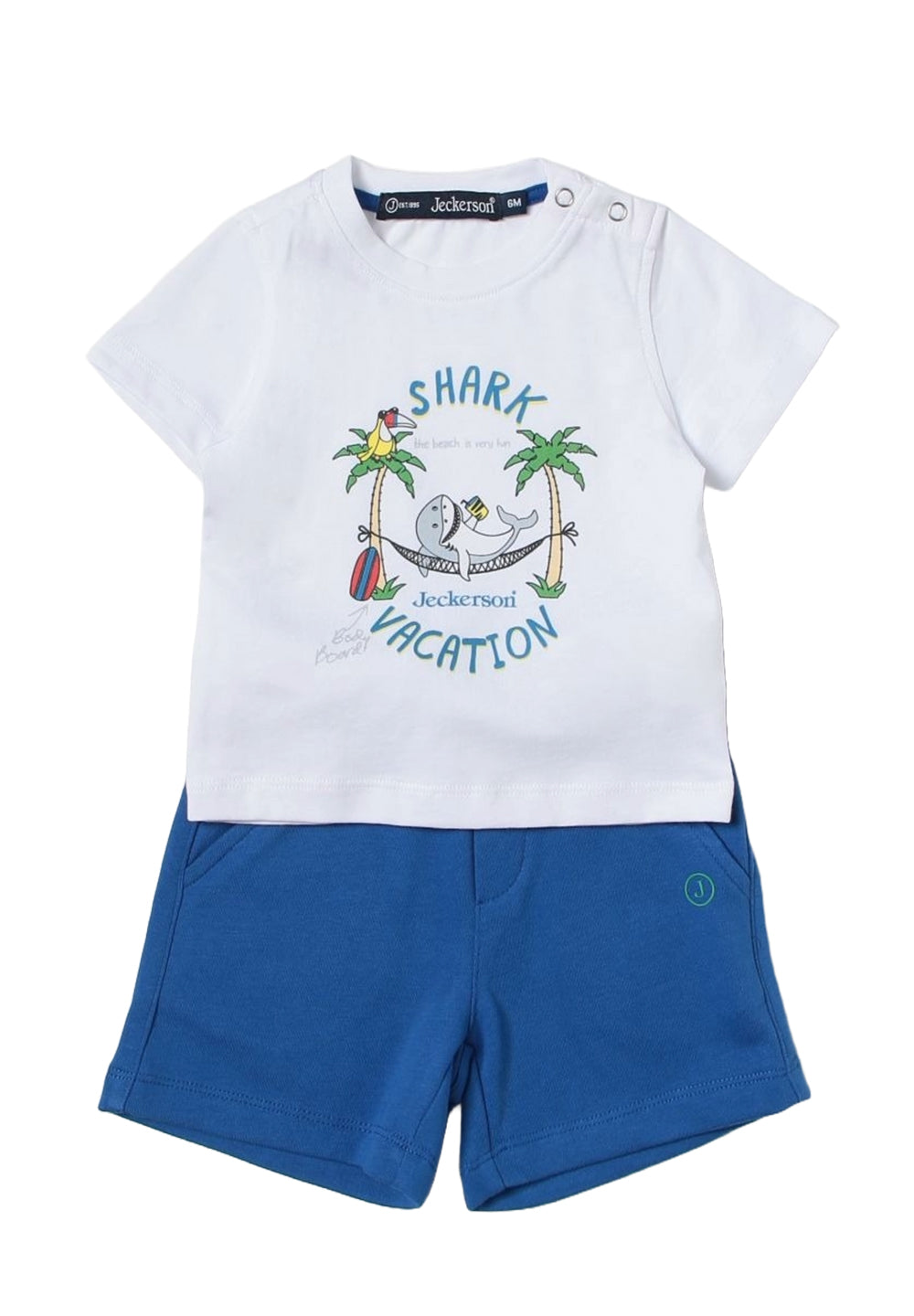 Completo bianco-blu per bambino - Primamoda kids