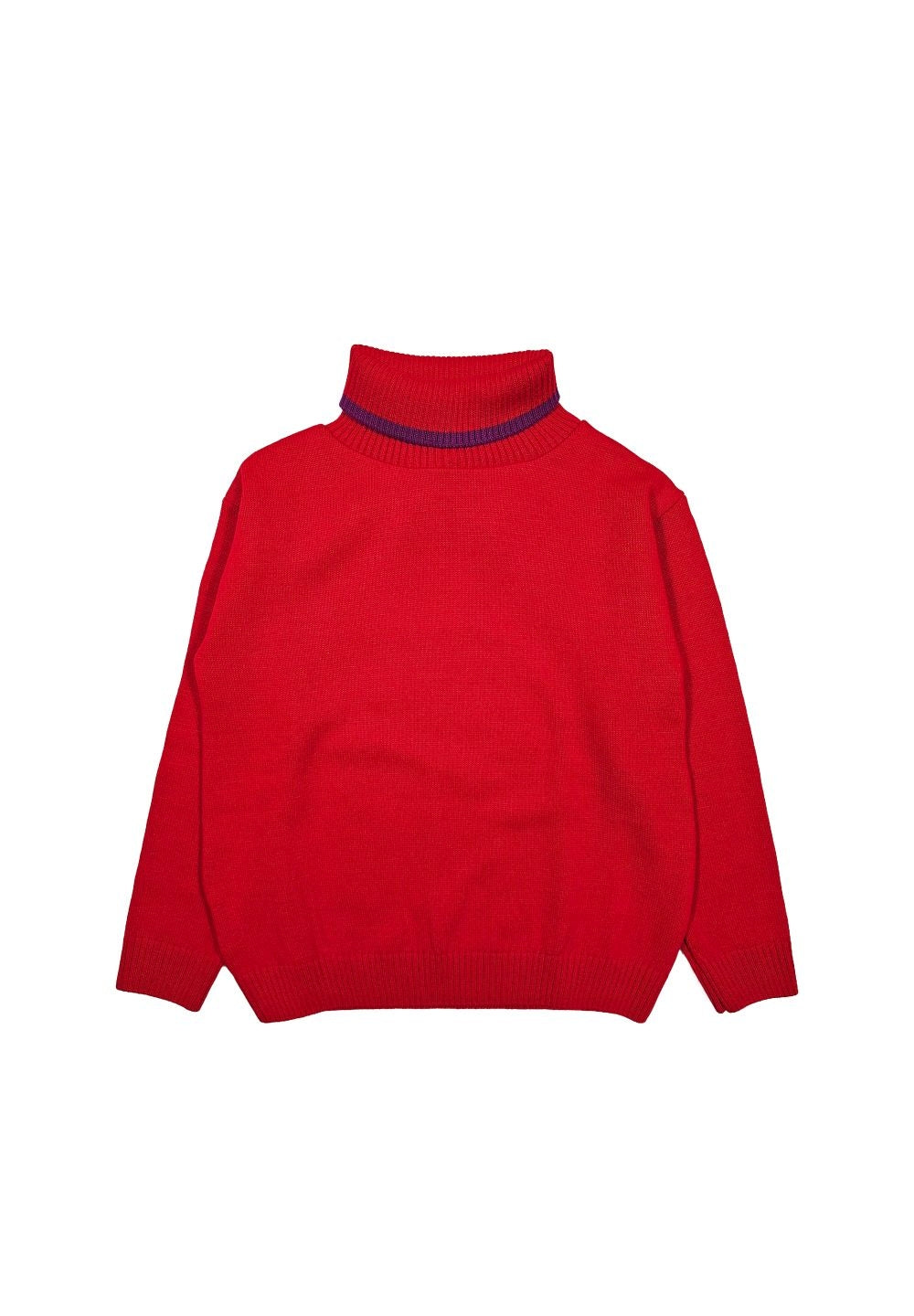 Maglia dolcevita rosso per bambina - Primamoda kids