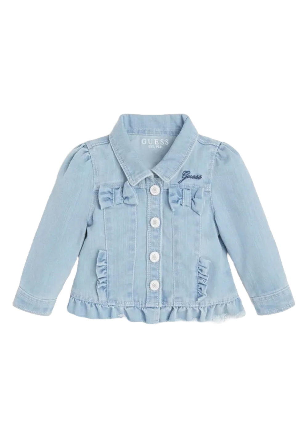 Giubbino denim blu per neonata - Primamoda kids