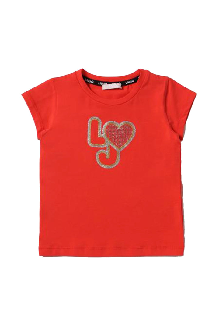 T-shirt corallo per bambina - Primamoda kids