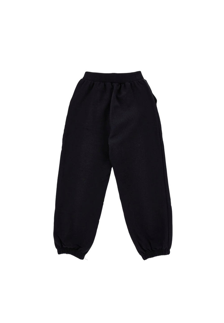 Pantalone felpa nero per bambina - Primamoda kids