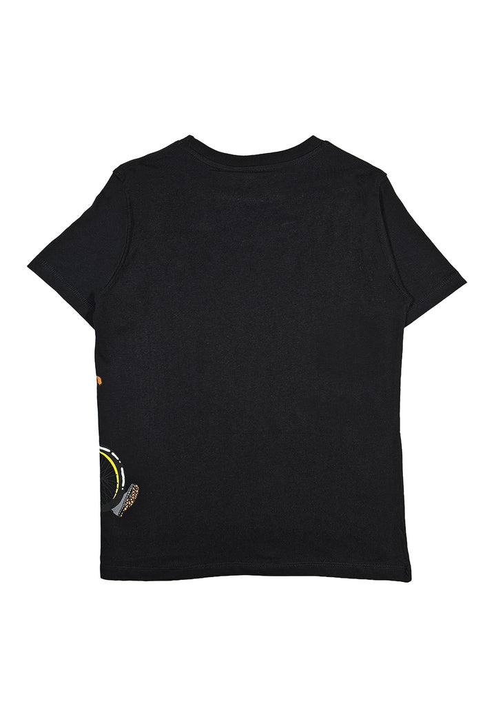 T-shirt nera per bambino - Primamoda kids