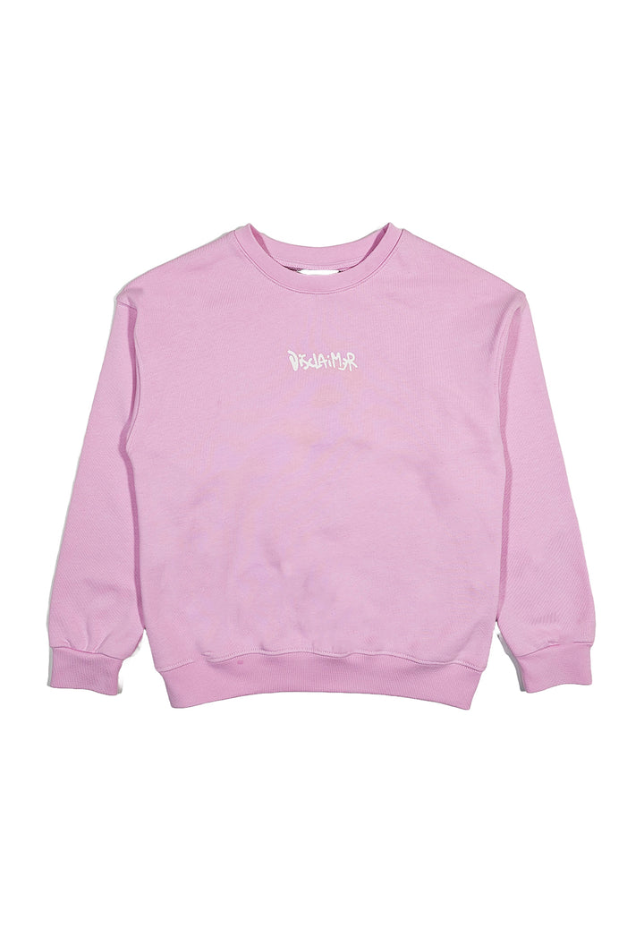 Felpa girocollo rosa per bambina - Primamoda kids