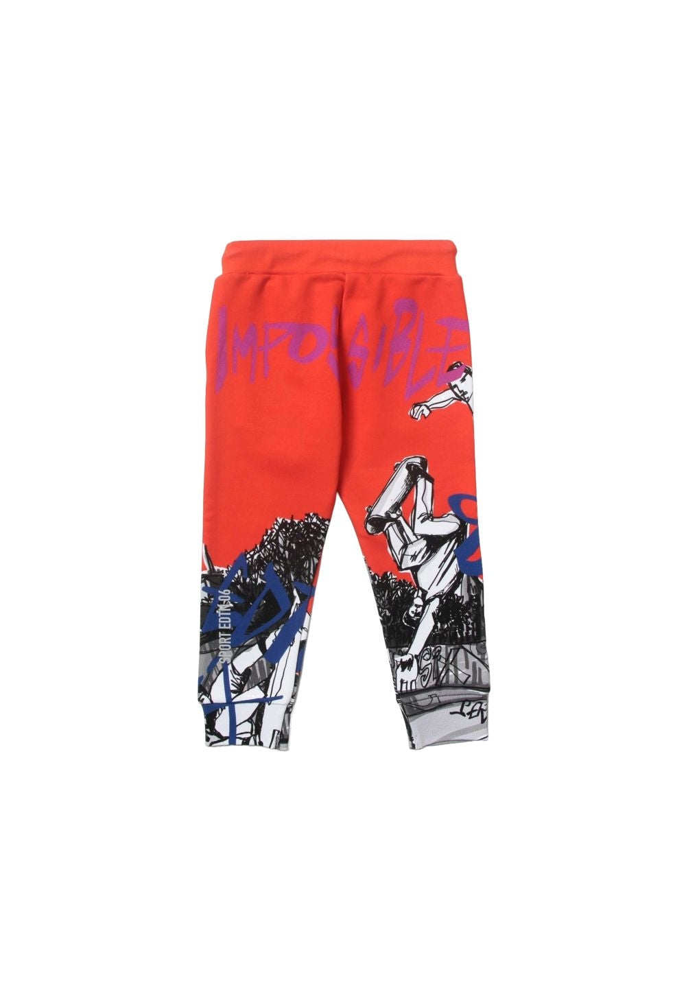 Pantalone felpa rosso per bambino - Primamoda kids